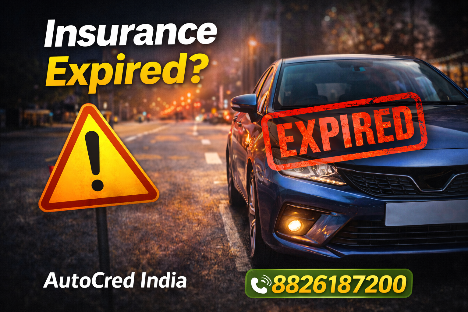 car insurance expired what to do india 2026