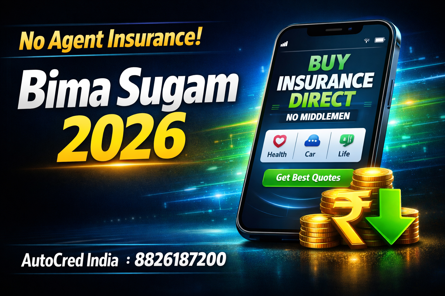bima sugam platform india car insurance direct buying 2026