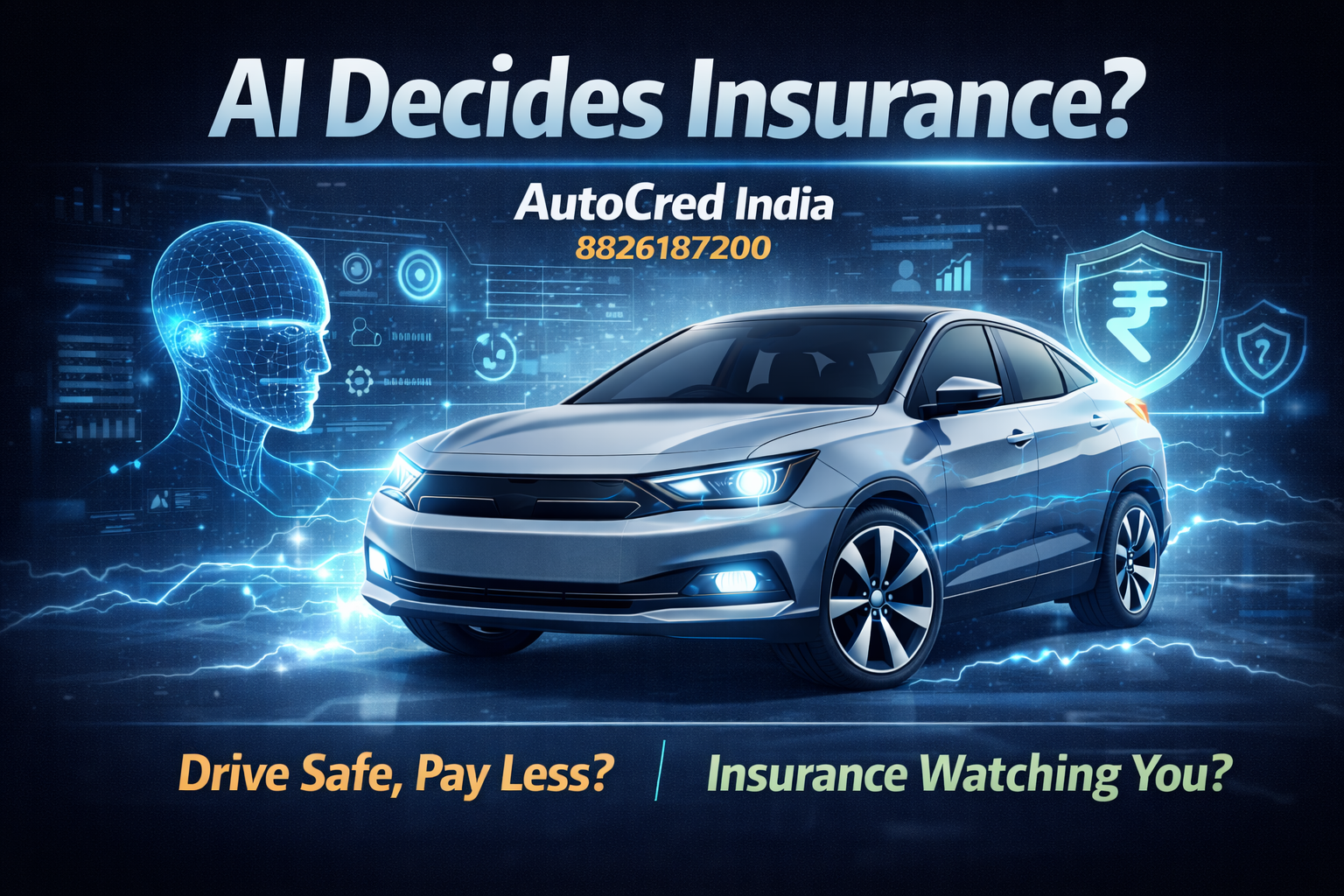 AI based car insurance system tracking driver behavior to determine premium
