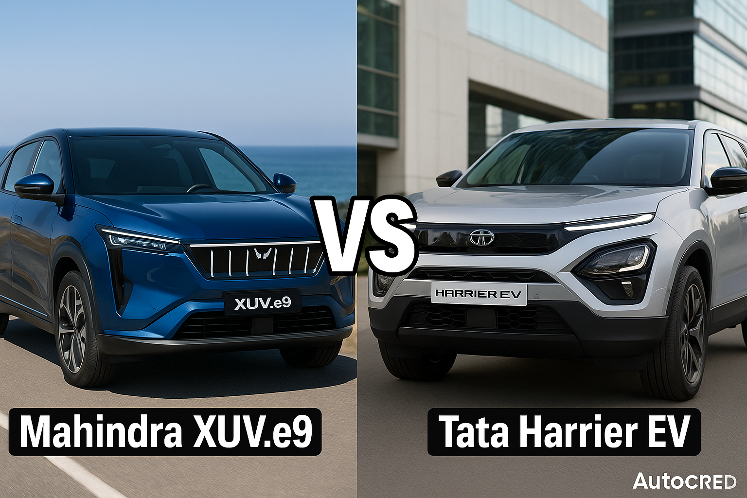 Mahindra XUV.e9 vs Tata Harrier EV – 2025 Ka Best Electric SUV Kaun? VS