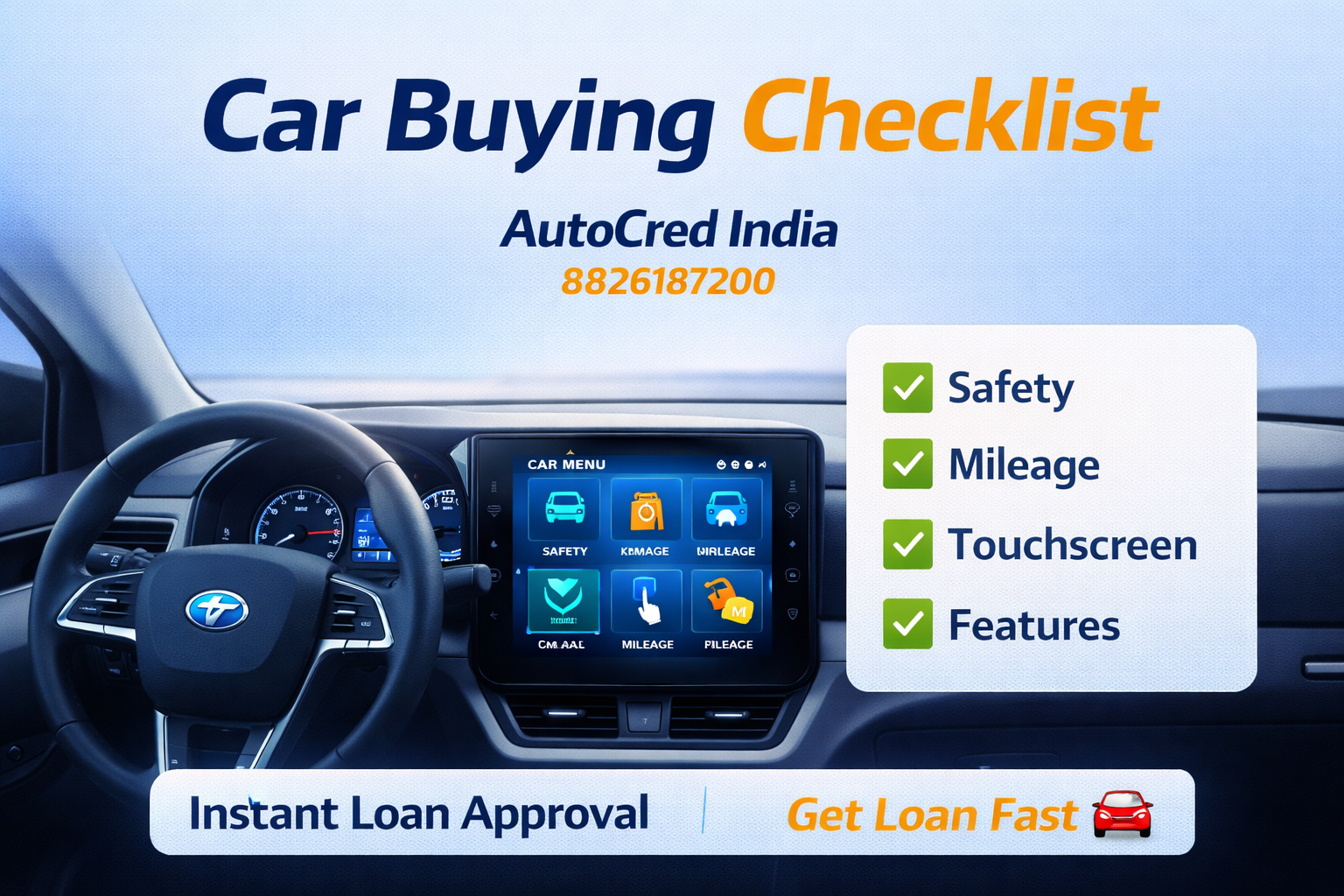 modern car interior with advanced features touchscreen safety and technology