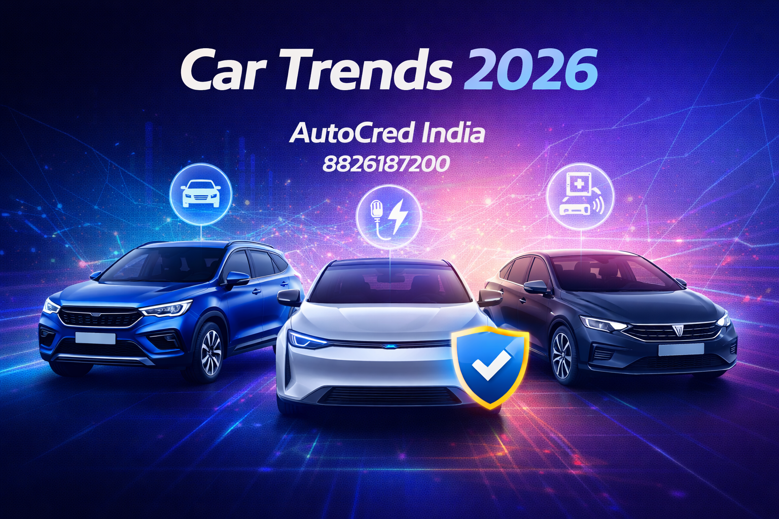 modern cars in India showing SUV electric and smart technology trends