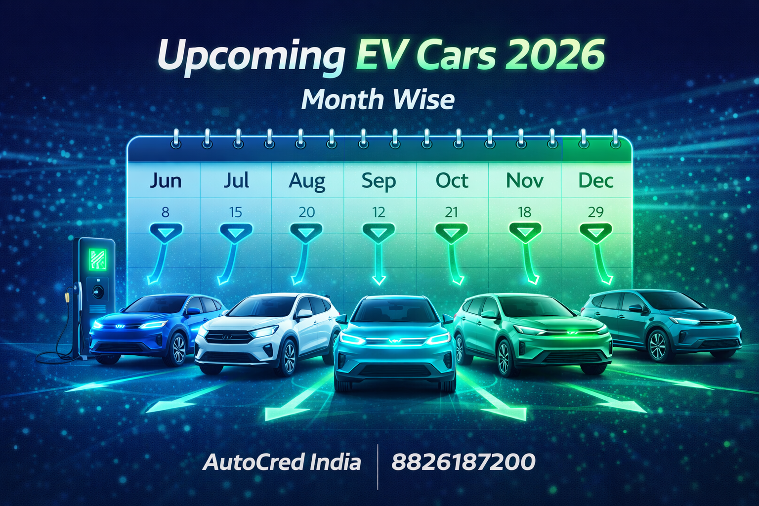 electric cars launching in India 2026 with timeline calendar