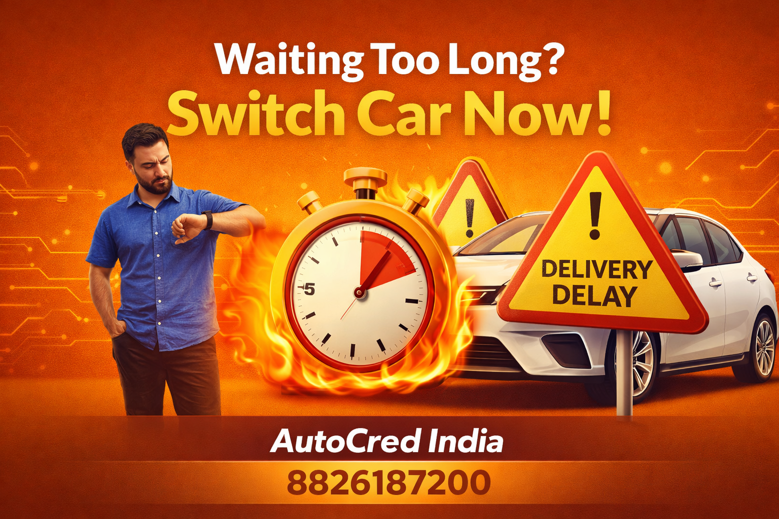 car waiting period delay with customer waiting