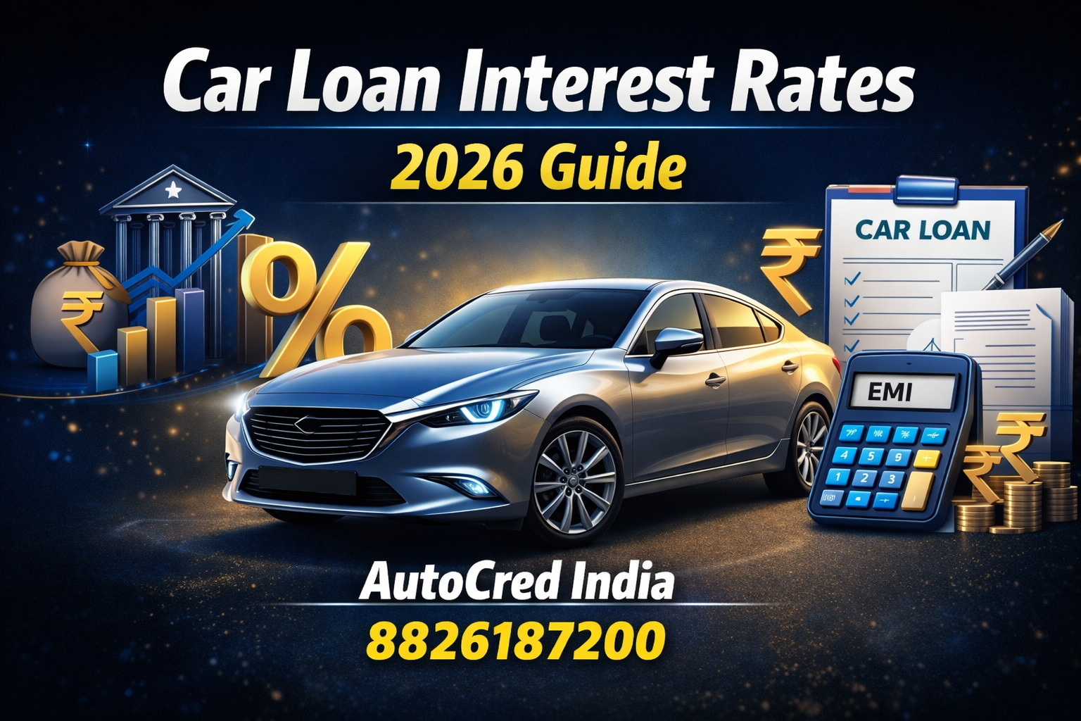 Understanding car loan interest rates in India AutoCred India guide