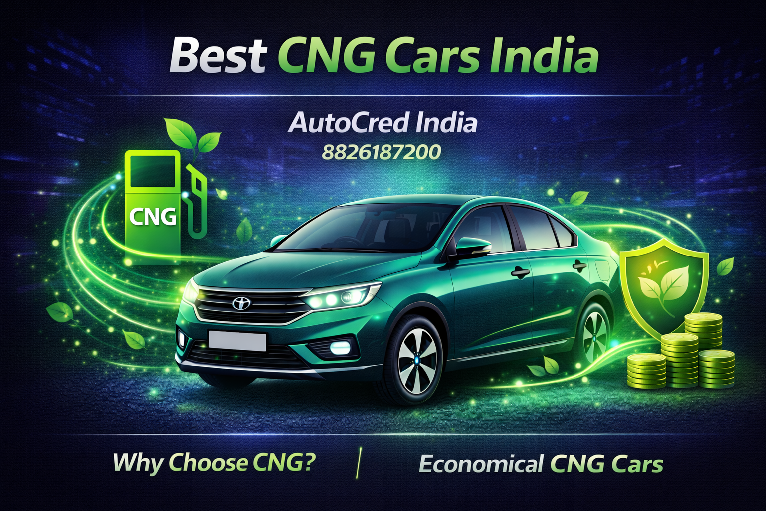 modern CNG cars in India showing fuel efficiency and eco friendly driving