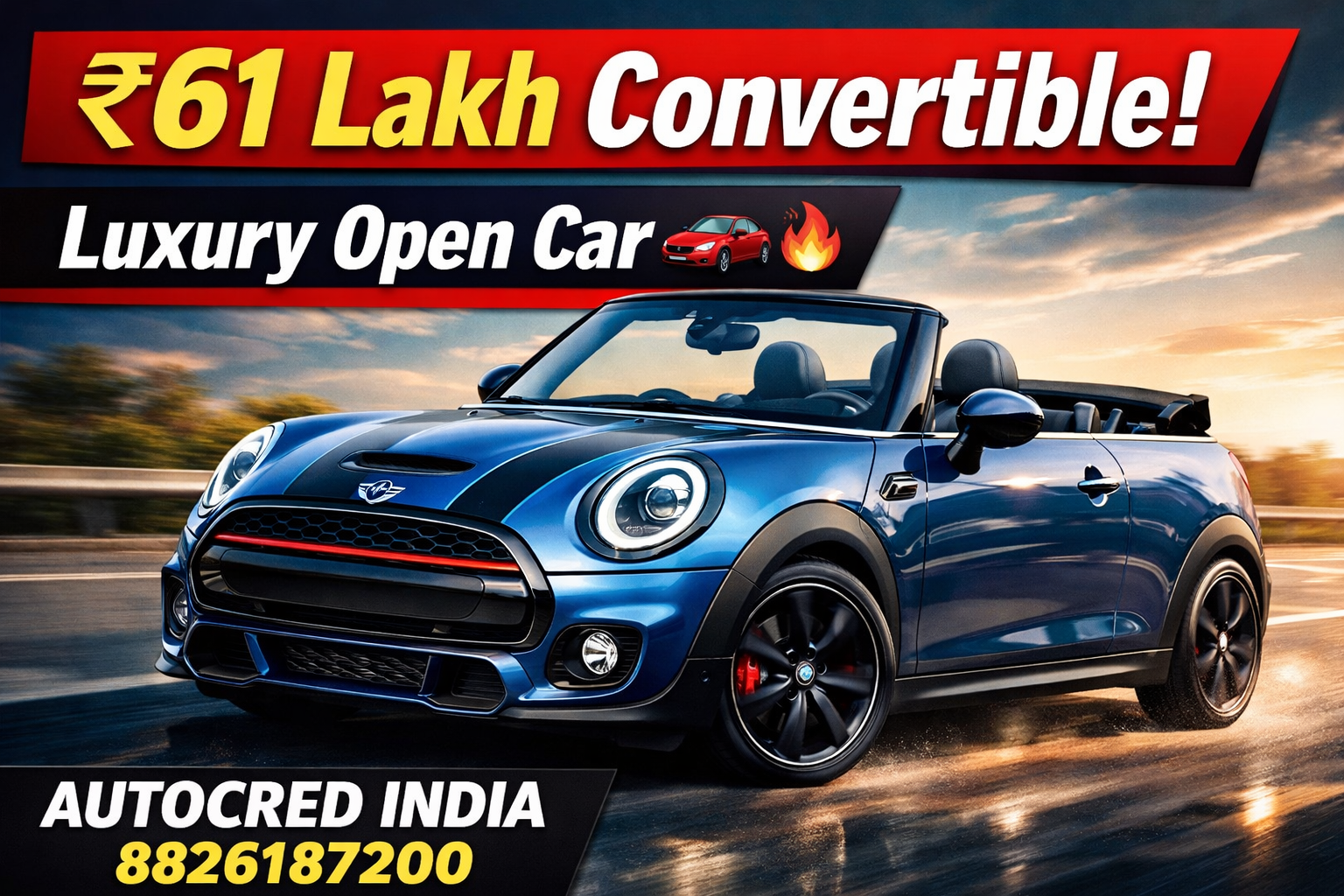 mini cooper convertible jcw pack india price features