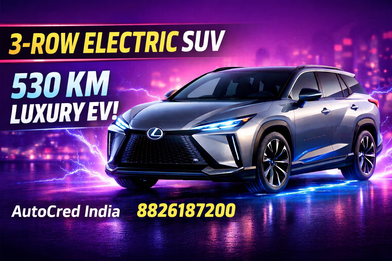 lexus tz electric suv 2026 luxury ev 530 km range