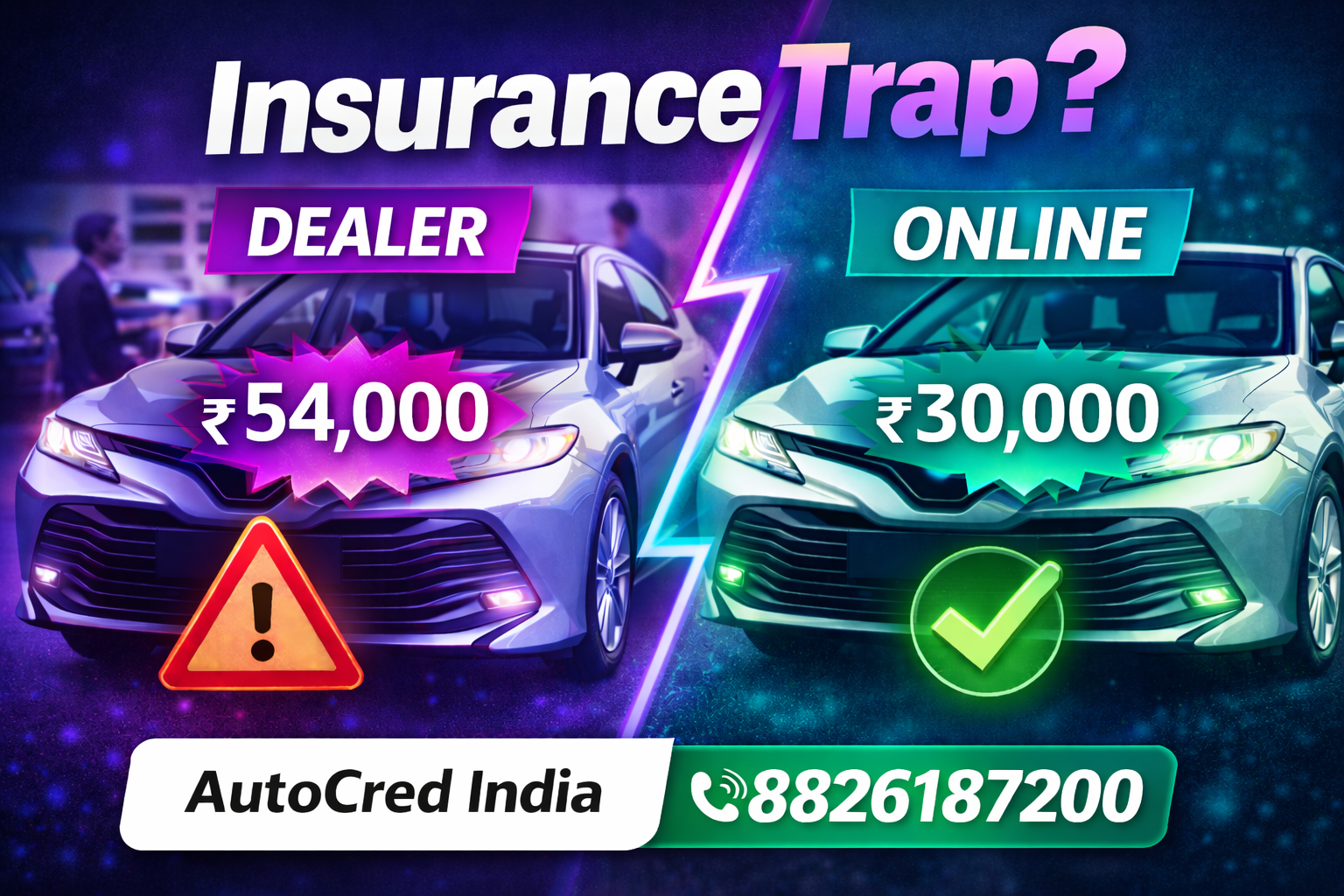 new car insurance bundle dealer vs online india 2026