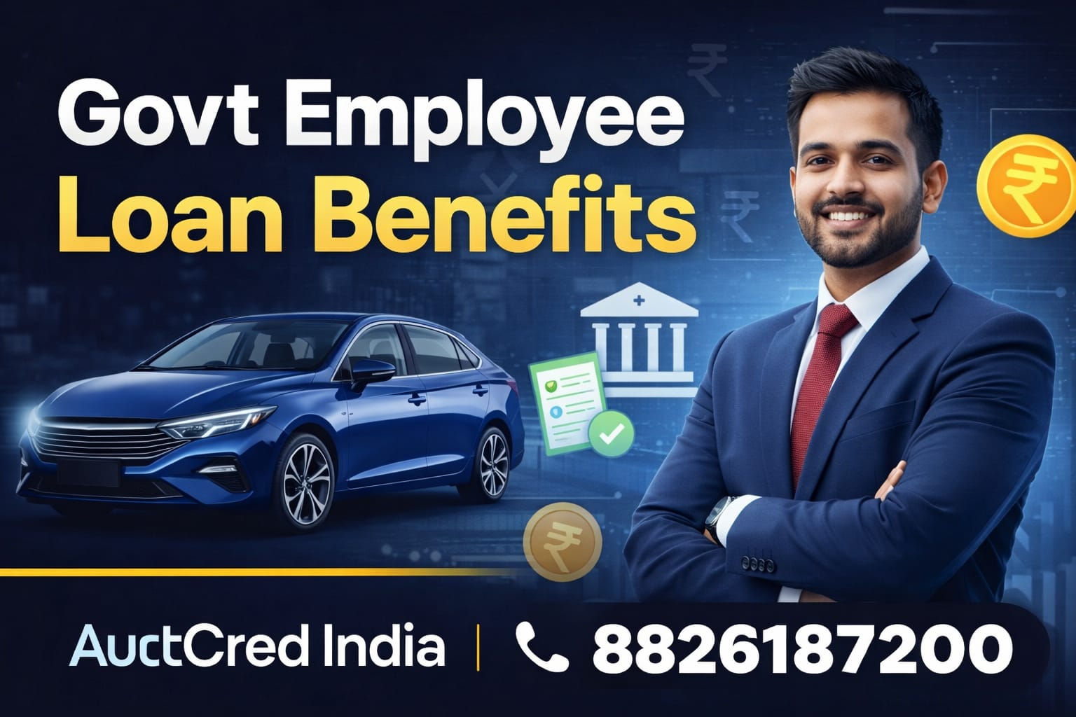 car loan for government employees benefits india 2026