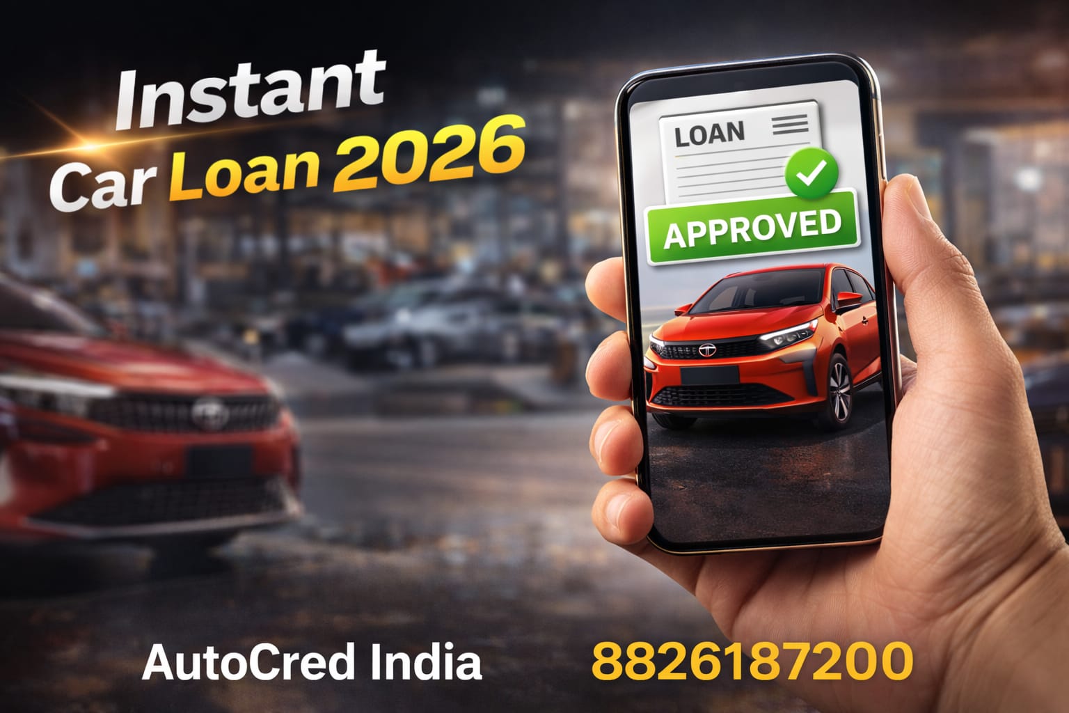 digital car loan process faster approval india 2026