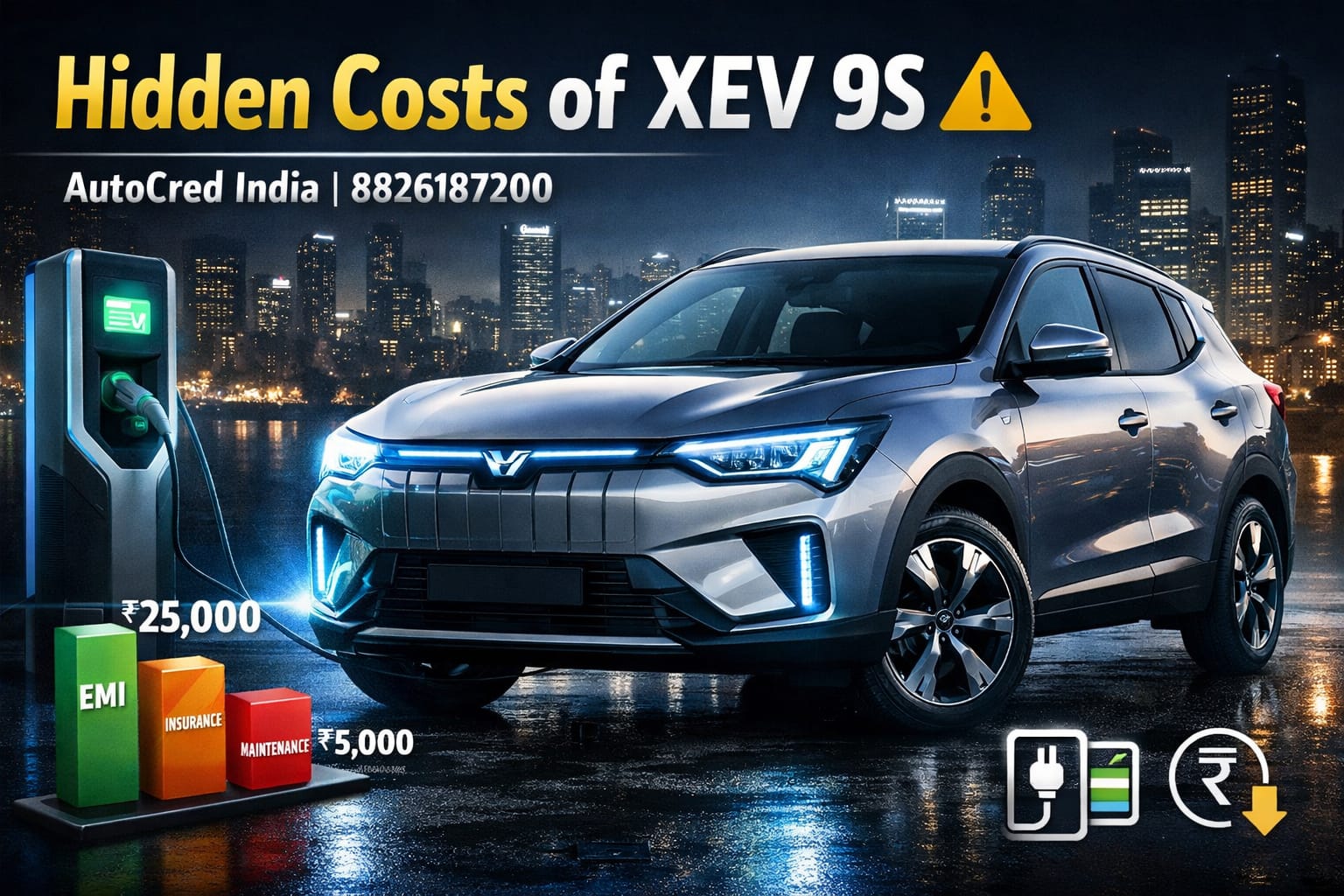 Mahindra XEV 9S loan EMI running cost hidden expense analysis India