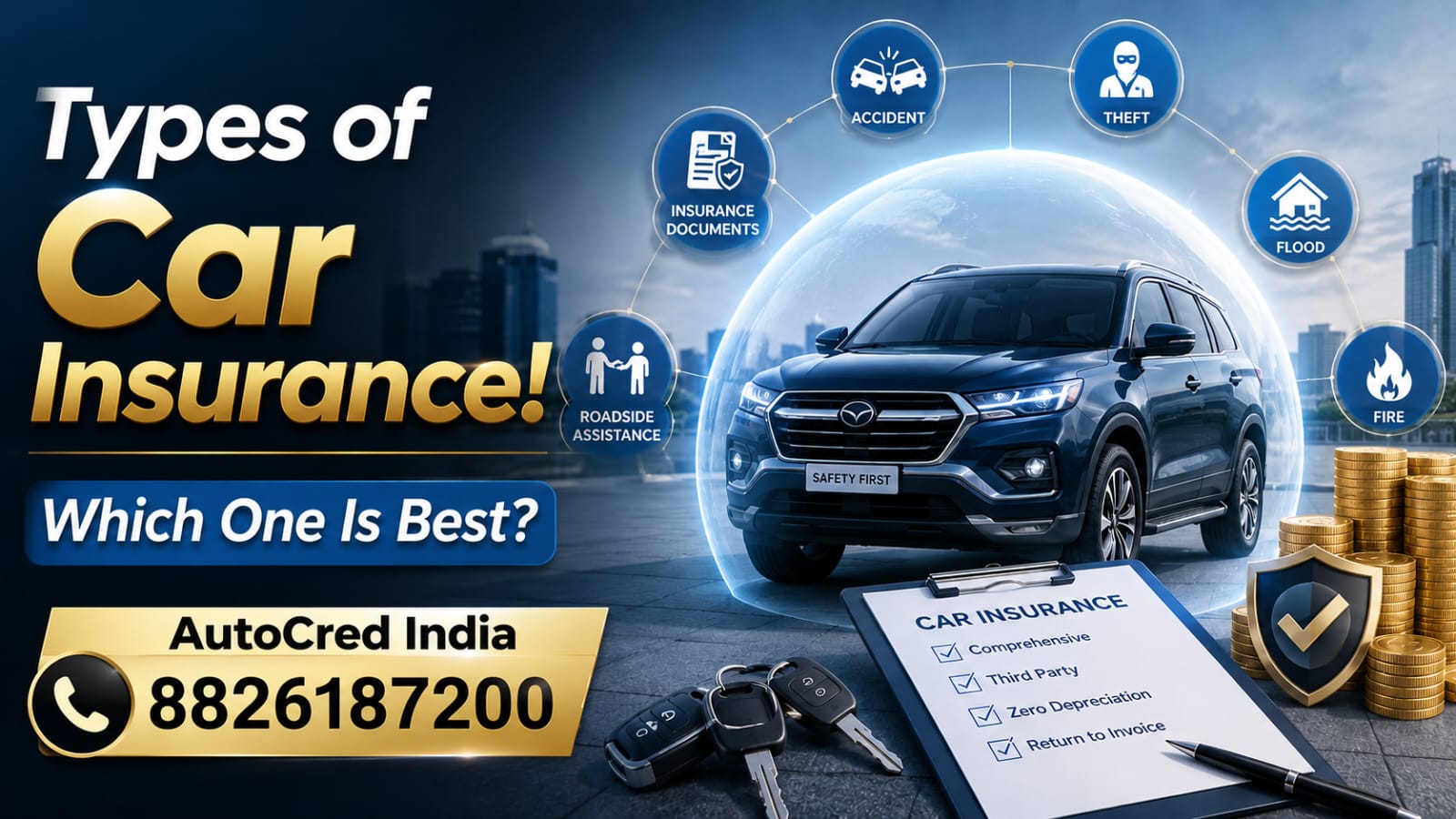 types of car insurance in india explained